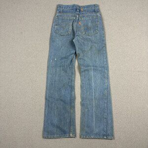 Vtg Levi's Kids Jeans Denim Orange Tab 418 Slim Sz 10 Youth Jeans 1980 USA